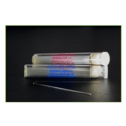 Capillare in vetro con AMMONIO EPARINA per acido basico ed emogas ul 200  lunghezza mm 125 Ø int.mm 1,43 spess.mm 0,18 cf.20x 50