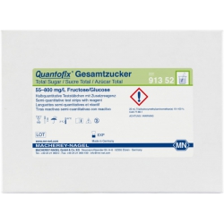 QUANTOFIX® ZUCCHERI TOTALI Strisce analitiche per la determinazione semi-quantitativa range 0,0-800 mg/l cf.100 strisce MN 91352 