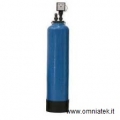 Demineralizzatore monocolonna a resine intercambiabili con conducimetro a 2 led con kit tubi flessibili resa ciclica lt  900 a 20°C - M  9