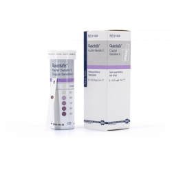 QUANTOFIX® RAME SENSIBILE 5 Strisce analitiche per la determinazione semi-quantitativa range 0-5 mg/l cf.100 strisce MN 91358